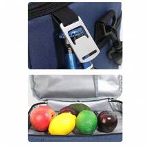 Bolsa de Hielo para Acampar al aire libre de Gran Capacidad,para conservacion del calor y el frio. - Negro - Ver 6
