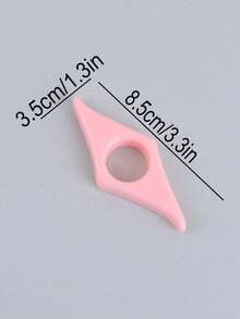 1个亚克力拇指书夹，按压式书页固定器，适用于阅读、学习用品、返校季 - 單件 - 查看 2