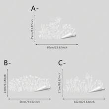 1/3 miếng dán cửa sổ hình nấm trắng và hoa dại, hình bướm dán tĩnh điện, phim dán cửa sổ không cần keo, có thể tái sử dụng, thích hợp cho nhà bếp, phòng khách, tạo sự riêng tư, trang trí nhà cửa theo phong cách đồng quê mùa xuân, quà tặng tân gia. - Nhiều màu - Xem 14