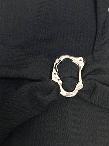 Đầm ôm sát một vai gợi cảm mới cho mùa xuân/hè 2026 dành cho nữ, đầm co giãn màu trơn, trang phục dự tiệc/club mùa xuân/hè/thu, thiết kế ôm sát thanh lịch màu đen. - màu đen - Xem 5