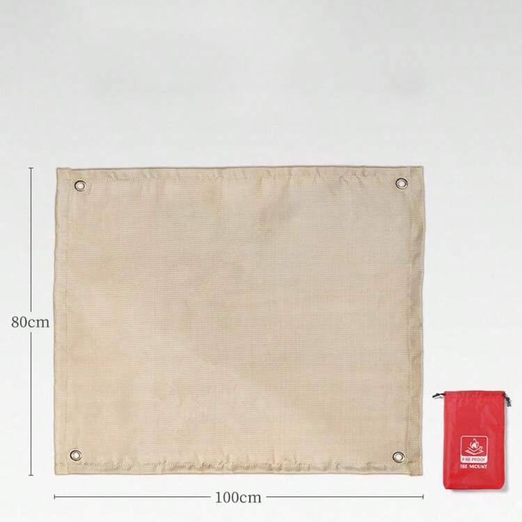 1件装露营阻燃布烧烤防火垫野餐烧烤垫耐高温熨烫阻燃地毯室内外均可使用 - 彩色 - 查看 18