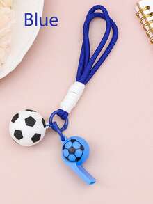 1pc Cartoon Football Keychain, World Cup Souvenir, Backpack Pendant, Unisex Car Key Chain Gift - Multicolor - View 3
