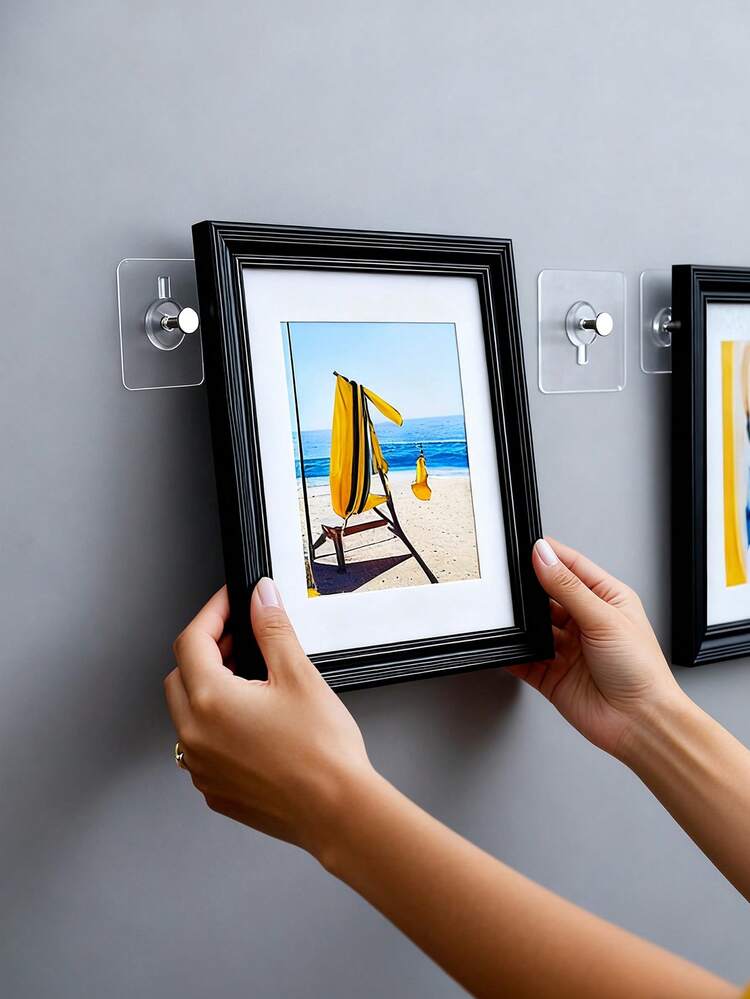 30pcs Super Heavy Duty Self-Adhesive Wall Hooks, Max Load 13lbs, No Nails No Damage Removable Thumb Hooks For Hanging Photos, Towels, Keys, Home, Kitchen, Bathroom - One Size Fits All - View 7