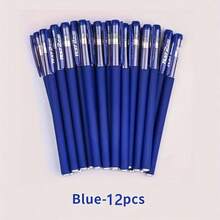 Bộ 12/24 bút bi gel 0.5mm, bút bi mực cao cấp GP380, viết trơn tru và liên tục, thích hợp cho học sinh, văn phòng phẩm, đồ dùng học tập, mùa tựu trường. - Màu xanh dương, 12 cái - Xem 11