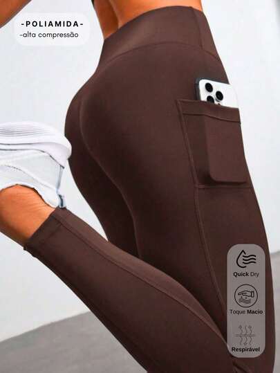 LEGGING ALTA COMPRESSÃO COM BOLSOS- Performance e praticidade