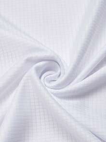 Father's Day Men's Lightweight Breathable Quick-Dry Solid Color Round Neck Short Sleeve Outdoor Casual Loose T-Shirt, Running Sports Top - White - View 6