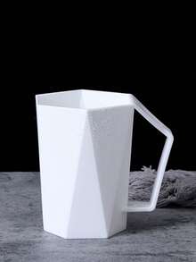 1 Piece Household Diamond-Shaped Toothbrush Cup For Couples With Handle, Stylish And Simple Creative Rinse Cup - 400ml - View 14