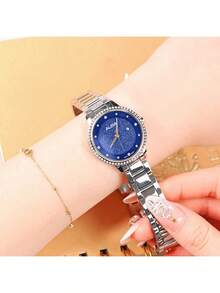 Đồng hồ nữ Seiko ALBA máy quartz, mặt số lấp lánh với viền pha lê, dây đeo bằng thép không gỉ, đồng hồ thanh lịch phù hợp cho tiệc tùng và đeo hàng ngày, món quà hoàn hảo cho ngày Valentine AH7W29X1 - AH7W29X1 - Xem 5