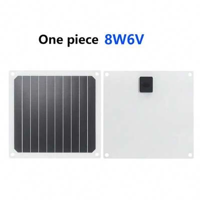 小型 8W6V ソーラーパネル、屋外用ソーラー高効率電源、USB インターフェイス付き、カメラや街灯などの電子製品に適しています。