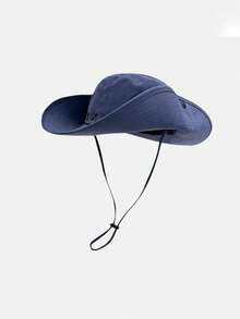 Retro Western Cowboyhut, geeignet für Frauen, Outdoor-Wandern, Reisen, Sonnenschutz, auch als Herrenfischerhut - Verschiedenfarbig - Übersicht 11