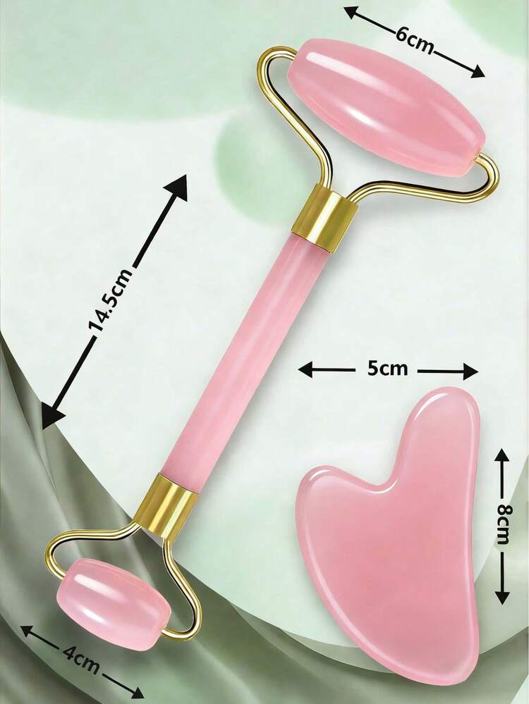 Face Gua Sha Massage Tool Set, ABS Plastic Material Pink Roller Massager Set, Suitable For Body Gua Sha Massage, Face Lifting Massage,Gua Sha & Jade Roller Facial Tools Face Roller And Gua Sha Set, Self Care Gift For Men Women,Personalised Gifts,Room Decor,Travel Essential,Birthday Gift And Holiday Gift - Multicolor 16PCS - View 5