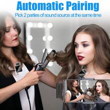 无线领夹式麦克风，兼容和Type-C接口，2.4G超低延迟，一键降噪，音量控制，便携式迷你电容录音麦克风，多种音频模式，适用于播客、音频/视频录制、会议、Vlog、采访、教学、游戏（300mAh可充电电池） - 黑色 - 查看 8