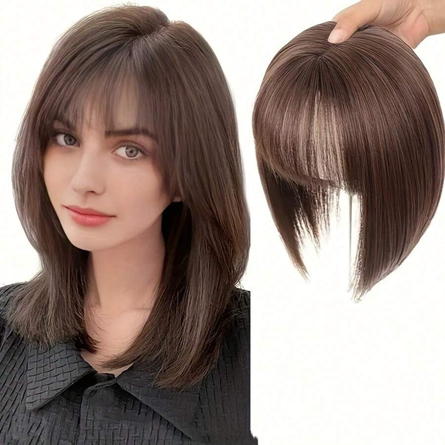 5*9 Hair Topper Women Hair Loss Top Cover White Hair Top Light Women Hair Increase Hair Volume Top Hair Patch Women Light Hair Patch Women Top Hair Patch Women White Hair Patch - Multicolor - View 1
