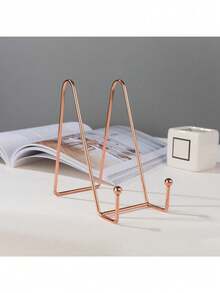 Multi-Function Metal Display Rack - Metal Stand Suitable For Plates, Books, Photo Display - Ideal For Home Decor And Art Display - Multicolor - View 7