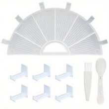 6件套网格调色盘钻石画托盘套装，大容量钻盘，钻石画笔，美甲串珠盘，十字绣，钻石画，新款多功能翻转钻石托盘，DIY点钻笔，钻石收纳托盘，钻石刺绣屏风，钻石托盘工具 - Multicolor - 查看 13