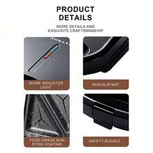 SOKANY 08123 Multi-Function Breakfast Maker, Sandwich Maker, Waffle Maker. 750W High Power. Double-Sided Heating, One-Touch Auto Sealing. Non-Stick Baking Plate, Easy To Clean. Suitable For Making Sandwiches, Waffles, Fried Eggs, Etc. Ideal For Quickly Preparing Breakfast And Healthy Light Meals. - EU E Type Plug(220-240V) - View 10