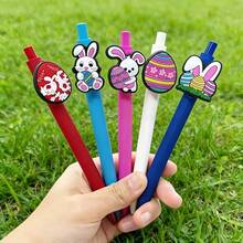 Bulk Easter Gel Pens With Rabbit Design, Great For Gift Baskets, Egg Crafts And Easter Supplies. These Retractable Black Ink Ballpoint Pens Make Excellent Gifts For Teachers, Students And Office Essentials - Sets - View 9