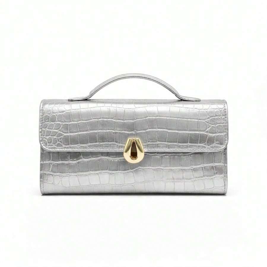 Women's Clutch Handbag And Crossbody Bag Venice New Release - 銀色 - 查看 1