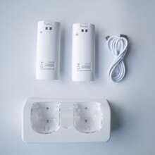 2 Pilas Recargables Compatible Con W Ü Y Base De Carga - Blanco - Ver 5