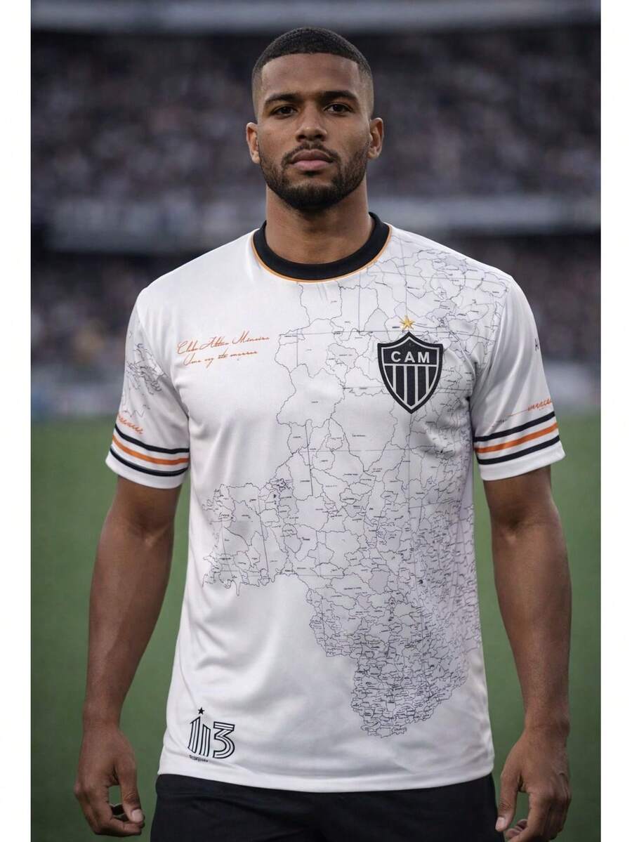 camisa DO ATLETICO MG MAPA 2026 2027 - COR PRINCIPAL - Visão 1