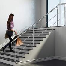 Stair Railing, Stainless Steel Handrail, Balustrade, Balustrade Bars, Terrace Balustrade, Stair Kit - 2 Traverses - View 7