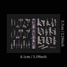 1pc Cyberpunk Skull, Cross, Snake, Rose Flower 3D Nail Art Mold, Transparent Silicone Nail Mold - Clear - View 11