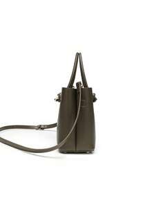 2026新款黑色迷你都市水桶包，时尚百搭高端女士单肩斜挎包 - 墨綠色 - 查看 3