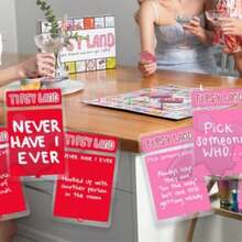 Challenges, Mini-Games & Truth Or Dare: Hilarious Adult Party Game For 3–8 Players - 粉紅色(小盒裝)棋盤 - 查看 6