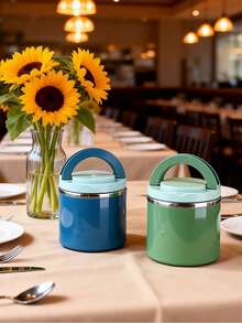 وعاء عازل للحرارة سعة 1000مل/630مل مع مقبض، من الفولاذ المقاوم للصدأ لحفظ الطعام والأطفال، وعاء طعام، وعاء حساء، كوب حساء حراري، باللون الوردي/الأخضر/الأزرق، مناسب للمكتب والسفر والمدرسة والهدايا وعودة للمدرسة والمطبخ والعطلات، يمكن استخدامه في الميكروويف، وجبة الإفطار: الشوفان - متعدد الألوان - مشاهدة 4