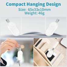 1pc USB Magnetic Charger, Portable Magnetic Wireless Charger, Watch Wireless Charger Adapter, High-Efficiency Fast Charging, Compatible With IWatch Series Ultra/9/8/7/6/SE/SE2/5/4/3/2/1, Plug And Play Magnetic Charging - White - View 3