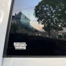 惊声尖叫主题“请别杀我”乙烯基贴纸 - 卡通汽车贴花，自粘式，可重复使用，左侧汽车装饰，耐用塑料表面，非常适合万圣节和主题派对，万圣节汽车装饰 - 光膜 - 查看 8