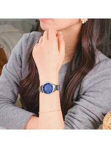 Đồng hồ nữ Seiko ALBA máy quartz, mặt số lấp lánh với viền pha lê, dây đeo bằng thép không gỉ, đồng hồ thanh lịch phù hợp cho tiệc tùng và đeo hàng ngày, món quà hoàn hảo cho ngày Valentine AH7W29X1 - AH7W29X1 - Xem 2