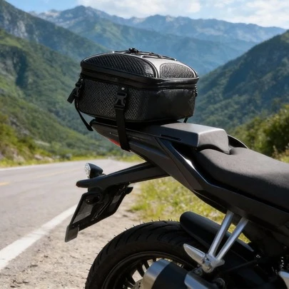 22-34L Expandable Motorcycle Tail Bag - 2-In-1 Waterproof Helmet Bag & Backpack, Universal Fit For All Bikes