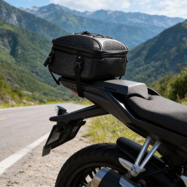 22-34L Expandable Motorcycle Tail Bag - 2-In-1 Waterproof Helmet Bag & Backpack, Universal Fit For All Bikes