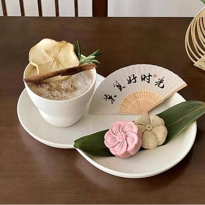 Vintage Ceramic Coffee Cup, Aussie White Latte/Cappuccino Cup, Niche Tableware, Mug & Saucer Set For Afternoon Tea