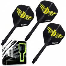 3pcs/Set Integrated Dart Flights, Integrated Design Of Dart Flights And Dart Shafts, 3pcs/Set, 90 Degree Angle, 2BA Thread, Flexible Dart Shafts, Improve Accuracy And Control - Multicolor - View 7