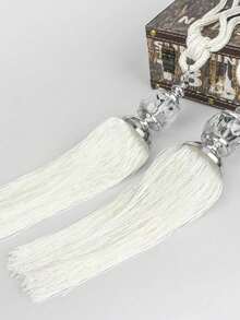 2pcs Luxury Crystal Pendant Tasseled Tie-Back Curtain Decor, Multi-Color Options, Suitable For Curtain Fixing And Decoration - 2pcs - View 9
