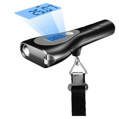 OISE ART STORE Bilancia Digitale Portatile Per Bagagli Fino A 50kg Metro Torcia Display Q-t158 -