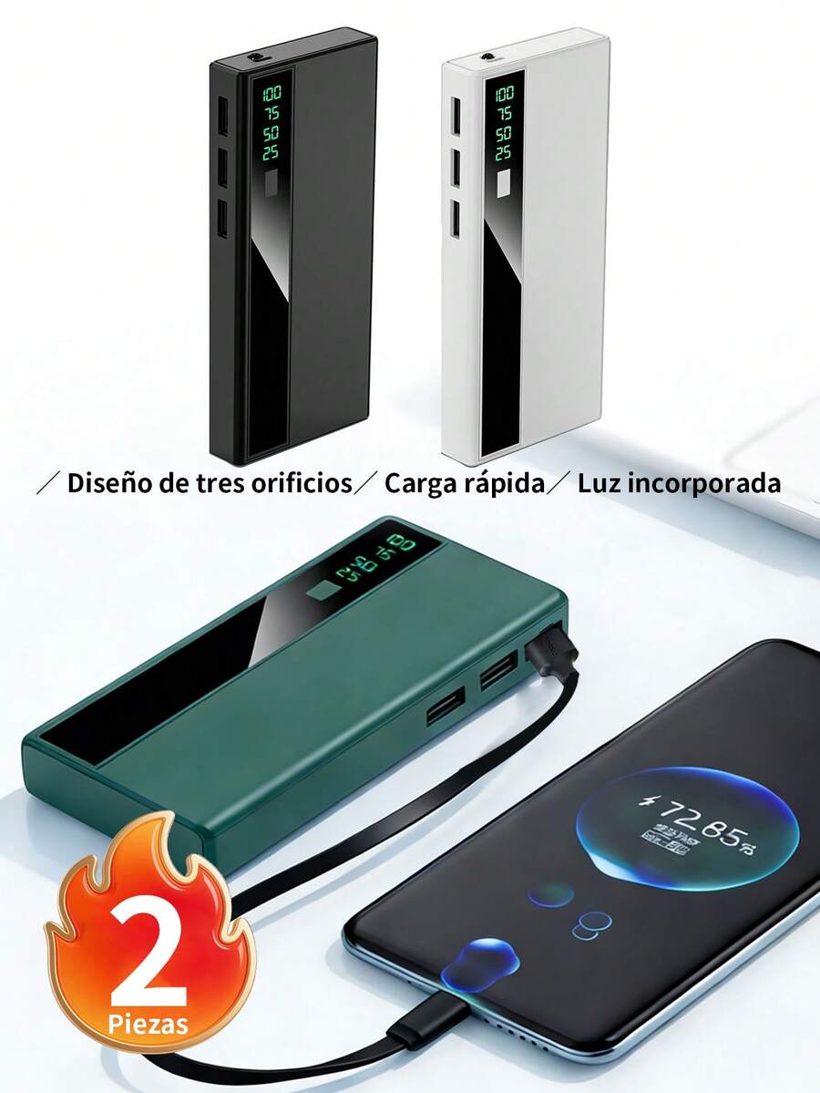 Power Bank - Multicolor (2 Pieces) - View 1