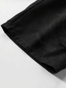 Men's Summer Camouflage Casual Loose Cargo Shorts - Black - View 5