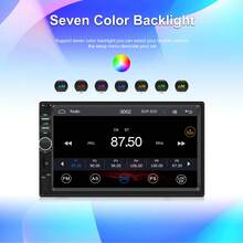 1Din 7" Retractable Screen HD Car MP5 Player BT Car Radio Supports FM BT USB Phone Mirror-Link - A - Xem 5