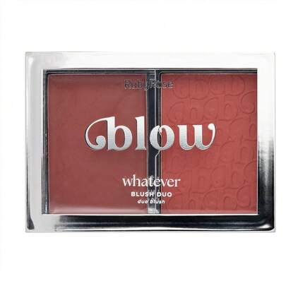 Lançamento Blush Compacto Duo Whatever Linha Blow By Ruby Rose HBM05 - Brilhante / 2 Cores
