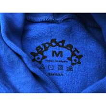 SP5DER Spider Worldwide Tracksuit Hoodie Set Cobweb Spider Style, Letter Print, Hip Hop,Long Sleeve Fashion Sweatshirt, Casual Tracksuit Long Sleeve Athletic Suit, Couple MatchingDesign, Designed For Both Men And Women - Áo hoodie màu xanh dương - Xem 6