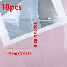 10pcs Reusable Clear Zipper Plastic Bags, Oxidation-Proof, Suitable For Jewelry, Earrings, Bracelets, Gift Packaging - Clear - View 13