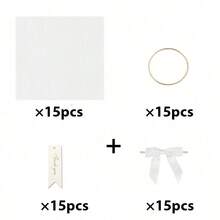 40/4 قطعة هدايا صغيرة للزفاف، أكياس هدايا شفافة باللون الأبيض/الوردي لمعطيات الزفاف، الحلوى، البسكويت، حفلات المناسبات، ديكور مركزي على الطاولة، مناسبة للأعراس وأحتفالات الزفاف والحفلات المتخصصة - متعدد الألوان - مشاهدة 12