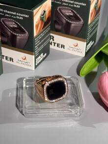 OLED Screen Multi-Channel Vibration Reminder Time Date Alarm Function Ring-Shaped Electronic Counter, New Counter Tasbih Watch Ring, OLED Screen Display, 33_66_99_100 Vibration Prompt, Fashionable & Luxurious, Suitable For Muslim Prayer Counting, Festival Gifts, Etc. - Multicolor - View 11