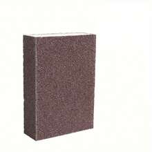 10pcs Heavy Duty Sanding Sponge Scrubber Set - Non-Electric Descaling And Derusting Detergent, Dishwashing And Cookware Stain Remover, Plastic Material, Kitchen Boiler Cleaning Pad, Stain Removal Pad | Ergonomic Sponge Grip | Plastic Detergent - Rust Brown - View 7