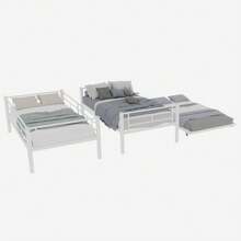 Kids Bed Frames, Headboards & Footboards - White + Iron + Bedroom - View 6