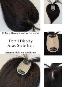 5*9 Hair Topper Women Hair Loss Top Cover White Hair Top Light Women Hair Increase Hair Volume Top Hair Patch Women Light Hair Patch Women Top Hair Patch Women White Hair Patch - Multicolor - View 4