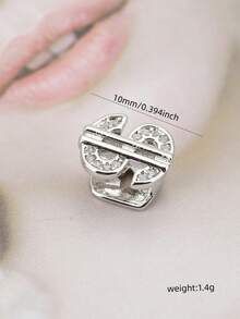 1 Bộ phụ kiện niềng răng đơn kiểu Hip-Hop mới với mặt dây chuyền hình chữ thập đính đá Zirconia, thích hợp đeo hàng ngày trong các dịp lễ (Kèm nhíp silicon và sách hướng dẫn sử dụng) - Nhiều màu - Xem 4